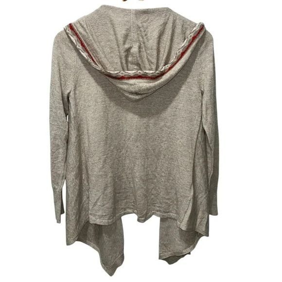 Eddie Bauer Women's Open Front Hooded Cardigan Sweater Size XS Oatmeal Boho - Picture 2 of 6